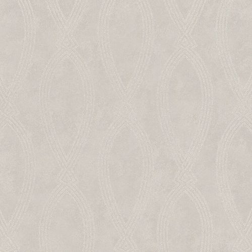 Vliestapete Marburg Ikat Grafik beige metallic 84860