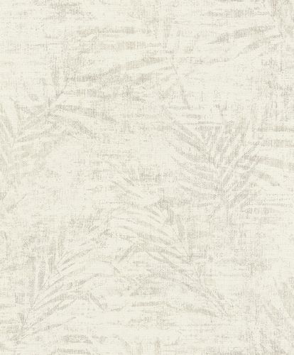 Vliestapete Farn creme silber 546606