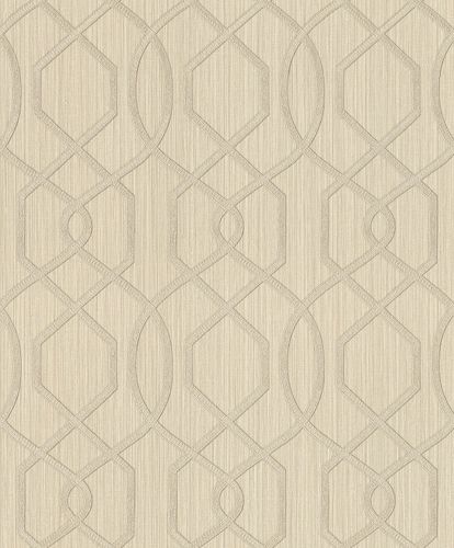 Vliestapete Rasch Grafik-Design beige-gold Metallic 420739