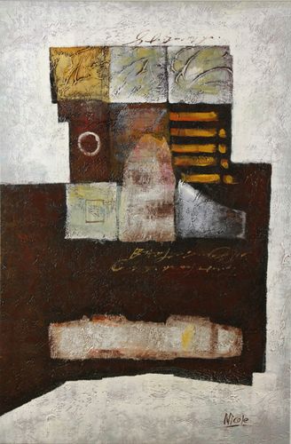 Wandbild Ölgemälde 78 x 118 cm Klassische Kunst Abstrakt