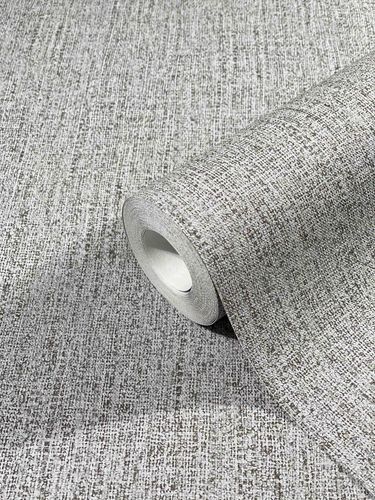 Vliestapete uni Textil-Optik grau 32665