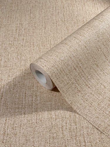 Vliestapete Uni Textil-Optik braun-beige 32674