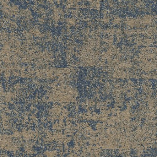 Vliestapete Rasch Beton-Optik blau gold 410723