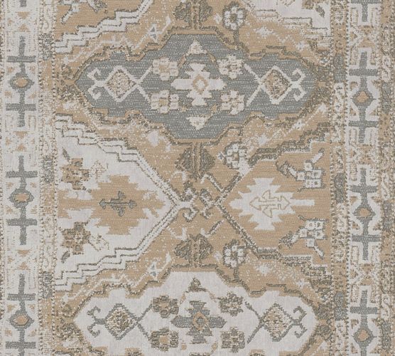 Vliestapete Orientalisch Muster beige weiß grau 37868-3