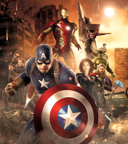 Fototapete Marvel Avengers Vliestapete 180x202 cm