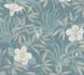 Vliestapete Floral Blumen Blätter blau beige 38028-5 1