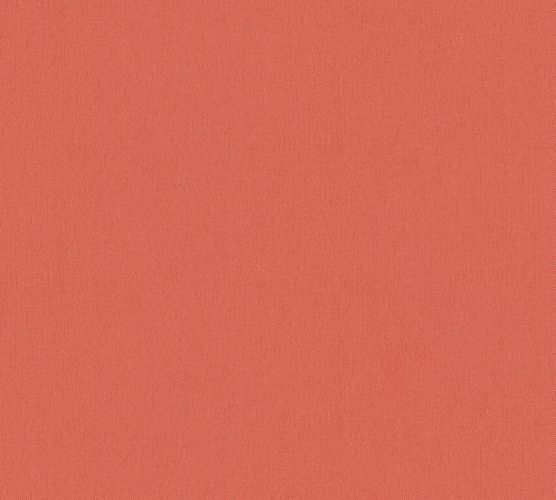 Vliestapete Uni Textil-Optik orange-rot 37748-2