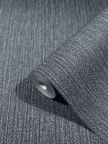 Vliestapete-Uni-Struktur-blau- 