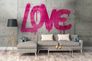 Artikelbild Fototapete Vlies Love Beton Steine grau pink 38265-1 1