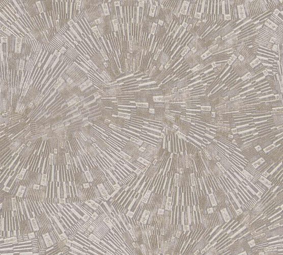 Artikelbild Vliestapete 3D Grafisch beige silber Glanz 38203-3