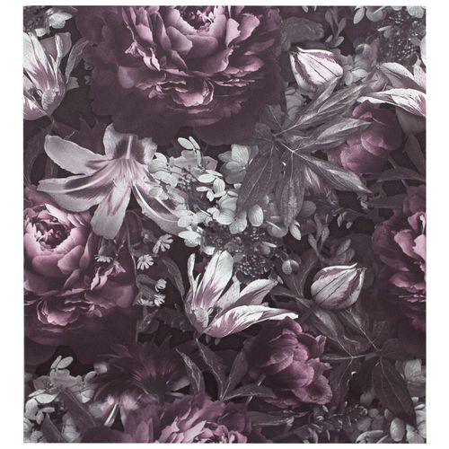 Artikelansicht Vliestapete Blumen Floral Anthrazit AS Creation lila