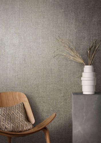 Produktansicht Vliestapete Textil Meliert grau gold Metallic 85738