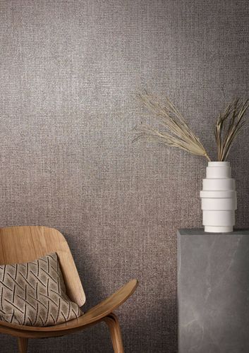 Produktansicht Vliestapete Textil Meliert rot braun Metallic 85739