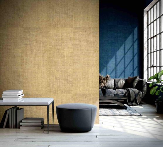 Raumbild Fototapete Leona Textil Kacheln braun beige Marburg