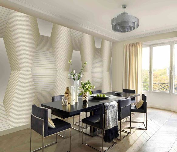 Tapete Orion weiß Grafisch 3D-Effekt Guido Maria Kretschmer 270 x 400 cm