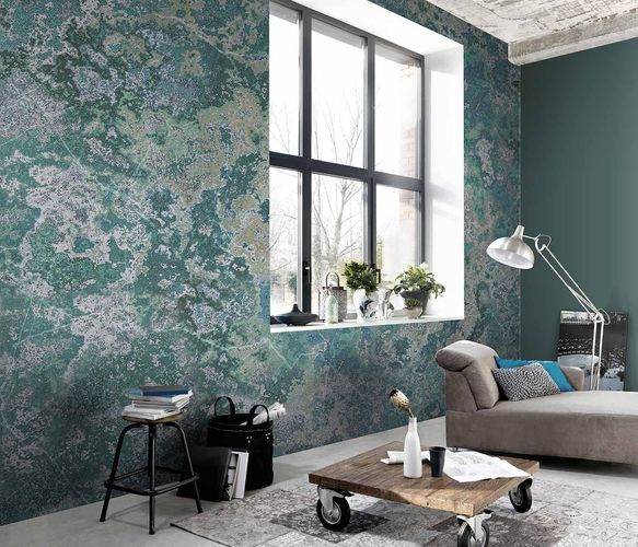 Tapete Microscope silber Abstrakt Patina Guido Maria Kretschmer 270 x 400 cm