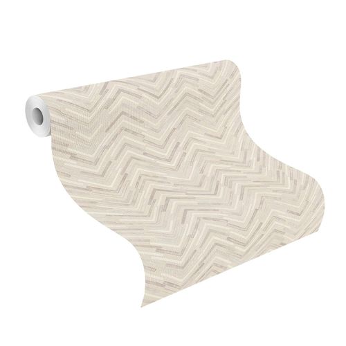 Tapetenrolle BARBARA HOME Zickzack Motiv Beige