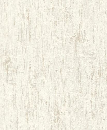 Rasch Vliestapete Holz Weiß Beige 651904