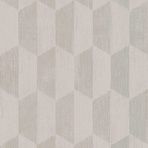 Vliestapete AS Creation Beige Silber Geometrisch 385922