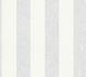 Vliestapete Streifen Muster Weiß Grau 39029-1 2