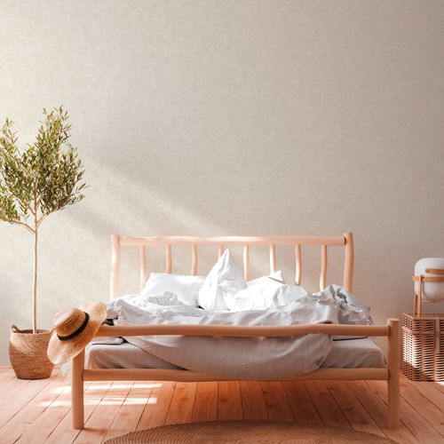 Vliestapete Putz Optik Struktur Weiß Beige 38922-4 Schlafzimmer