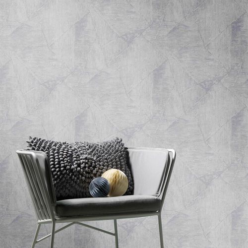 Vliestapete Flicken Hellgrau Silber Metallic 10319-31 