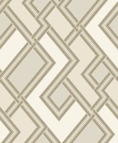 Vliestapete Grafik Art Deco Beige Gold Metallic 177505