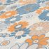 Vliestapete Blumen Retro Floral Blau Orange 39535-2 Detail 3