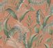 Vliestapete Floral Tropisch Orange Grün 39436-2 2