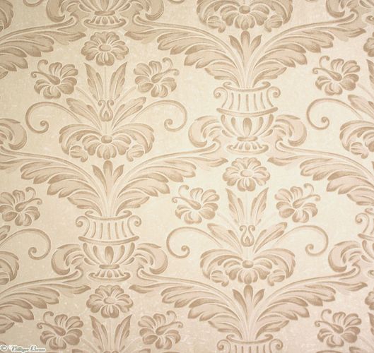 Vliestapete XXL Barock Floral weiß beige Metallic P+S