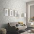 Vliestapete Tropisch Floral Creme Beige Grau 10390-02 Raum 1