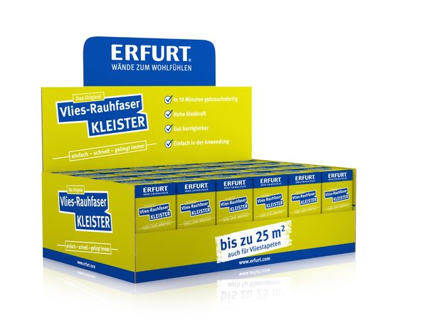 24x Erfurt Vlies-Rauhfaser Kleister 200g Vliestapete Karton