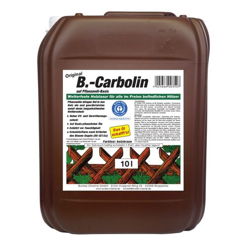 B-Carbolin Holzlasur braun 10 L wetterfest Ölbasis