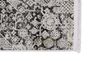 Viskose Teppich Floral anthrazit creme Astra Gravina Ecke 4