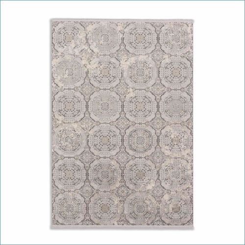 Viskose Teppich Floral Kreise beige creme Astra Gravina