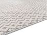 Outdoor Teppich Zickzack creme grau Balkon Astra Solero Kante 3