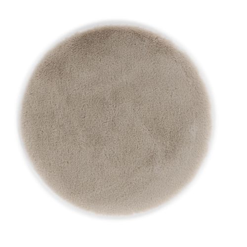 Fellteppich flauschig beige Dekofell weich Astra Elda rund