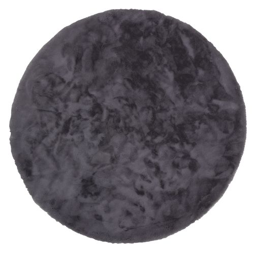 Kunstfell Tender uni anthrazit Teppich Schöner Wohnen rund