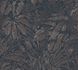 Vliestapete Blattmuster Blau Braun Silber Metallic 39560-5 2