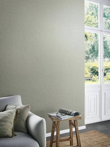 Vliestapete Struktur Granulat Beige Glitzer 34941 Raum