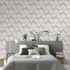 Vliestapete 3D-Effekt Taupe Creme Metallic 10401-37 Raum 1