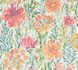 Vliestapete Floral Abstrakt Weiß Grün Orange 39695-1 2