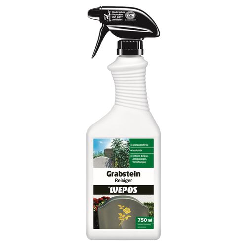 Wepos Grabstein Reiniger Spray hochaktiv 750 ml