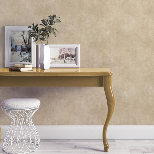 Vliestapete Elle Beton Optik Beige Creme 10438-02 Raum