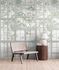 Fototapete Fenster Bambus Floral Creme Grün 39846-1 Raum 1
