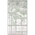 Fototapete Fenster Bambus Floral Creme Grün 39846-1 2