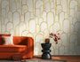 Fototapete Grafik Bögen Creme Beige Gold 39857-1 Raum 1