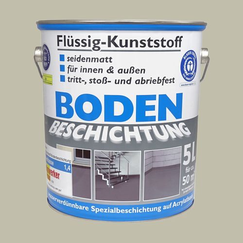 Wilckens Flüssig-Kunststoff Bodenbeschichtung seidenmatt 5L Kieselgrau