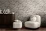 Vliestapete Abstrakt Blätter Grau Braun Creme 78198-1 Wohnzimmer 1