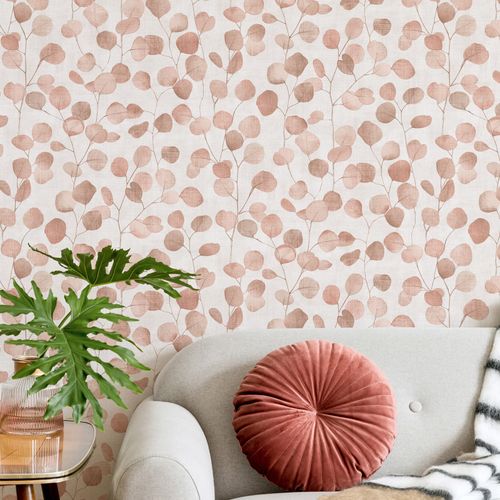 Vliestapete Floral Blätter Ranken Beige Creme 81640